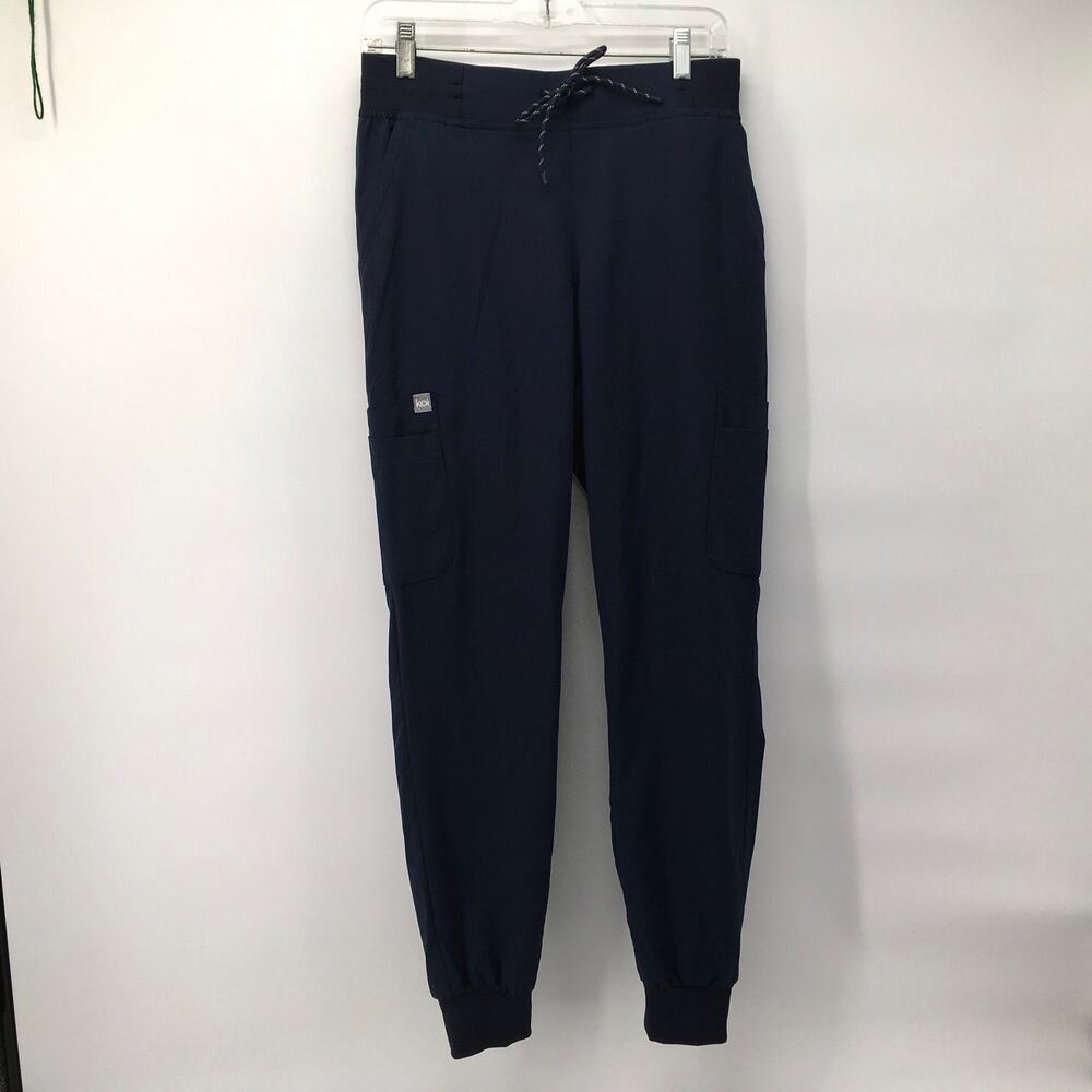 NWT Koi & Beyond Ravi 10-Pocket Cargo Jogger Scrub Pants Navy Blue Small Tall